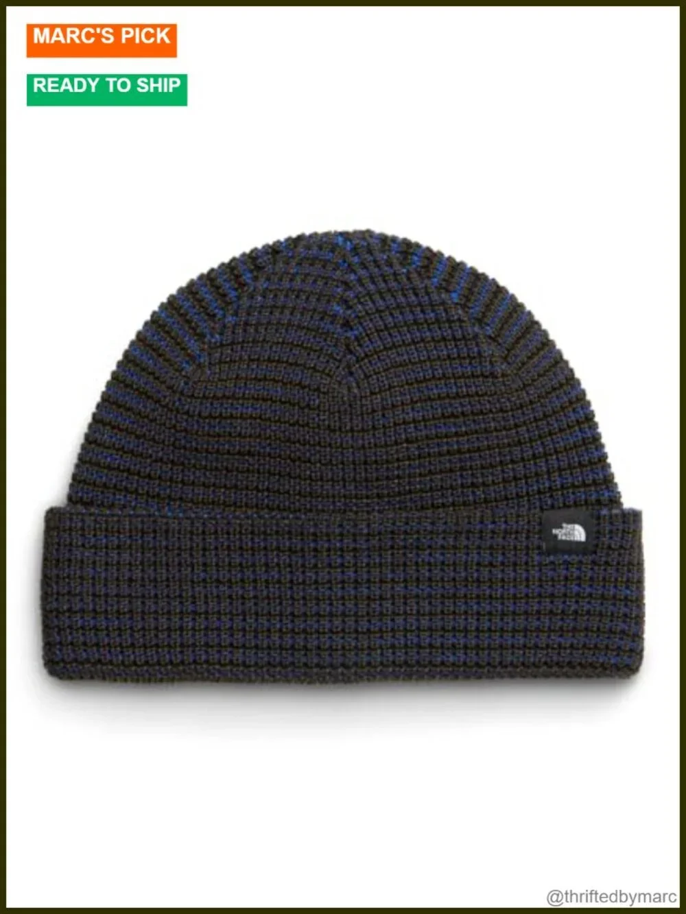 The North Face Fisherman Beanie - Recycled Polyester Cuffed Winter Hat for Men